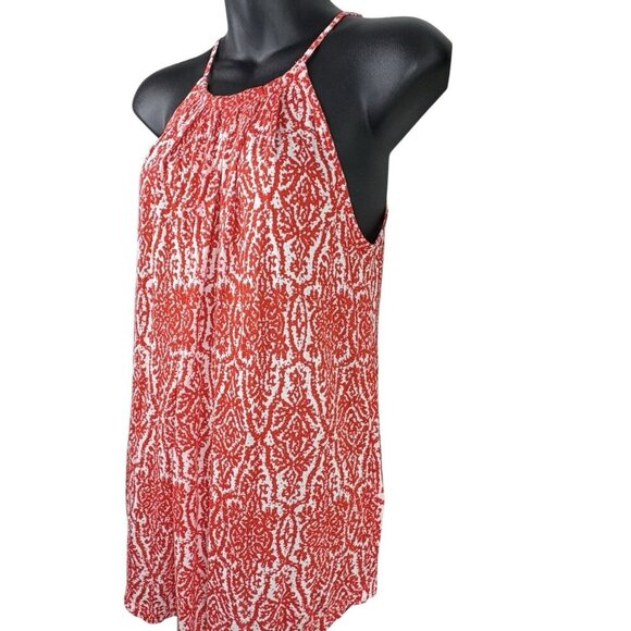 Joie Orange White Loose Fit Tank Top Women’s XS Free People Style SUMMER BEACH - Picture 1 of 9